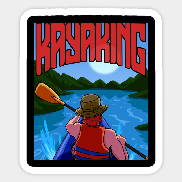 Kayaking Kayak Canoe Sticker by Noseking